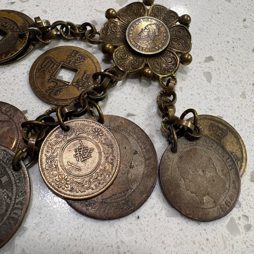 Antique Coin Brooch - Picture 3 of 7